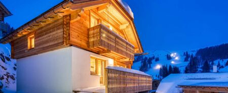RelaxChalet Außenansicht Nacht